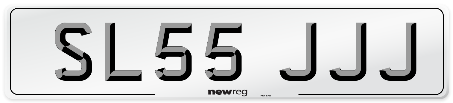 SL55 JJJ Number Plate from New Reg
